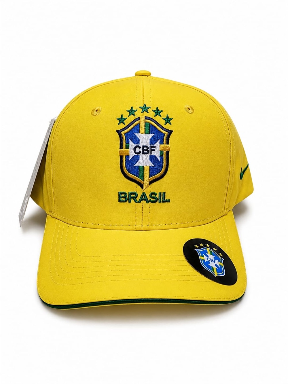 Brazil Yellow Embroidered  Cap